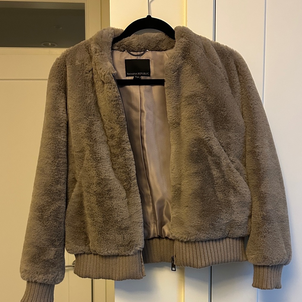 Banana Republic Plush Tan Jacket